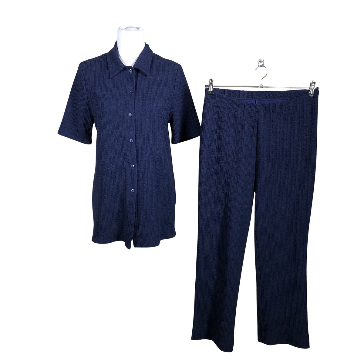 Unisex Finn Karelia - Short-sleeved blouse, size 40 - Blue (1)