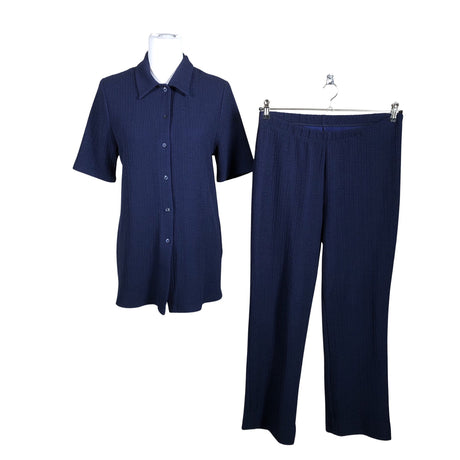 Unisex Finn Karelia - Short-sleeved blouse, size 40 - Blue ()