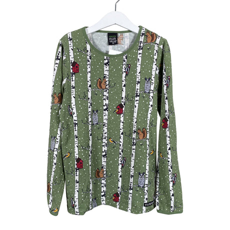 Unisex Villervalla - Tricot shirt, size 128 - 134 - Green ()