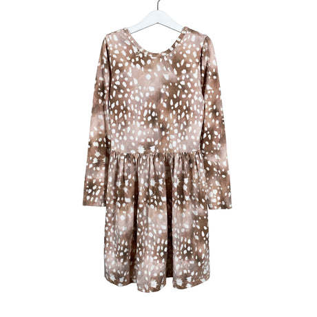 Unisex Kaiko - Tricot dress, size 146 - 152 - Brown ()