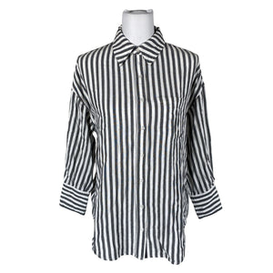 Unisex Anine Bing - Collared shirt, size 34 - Gray (1)