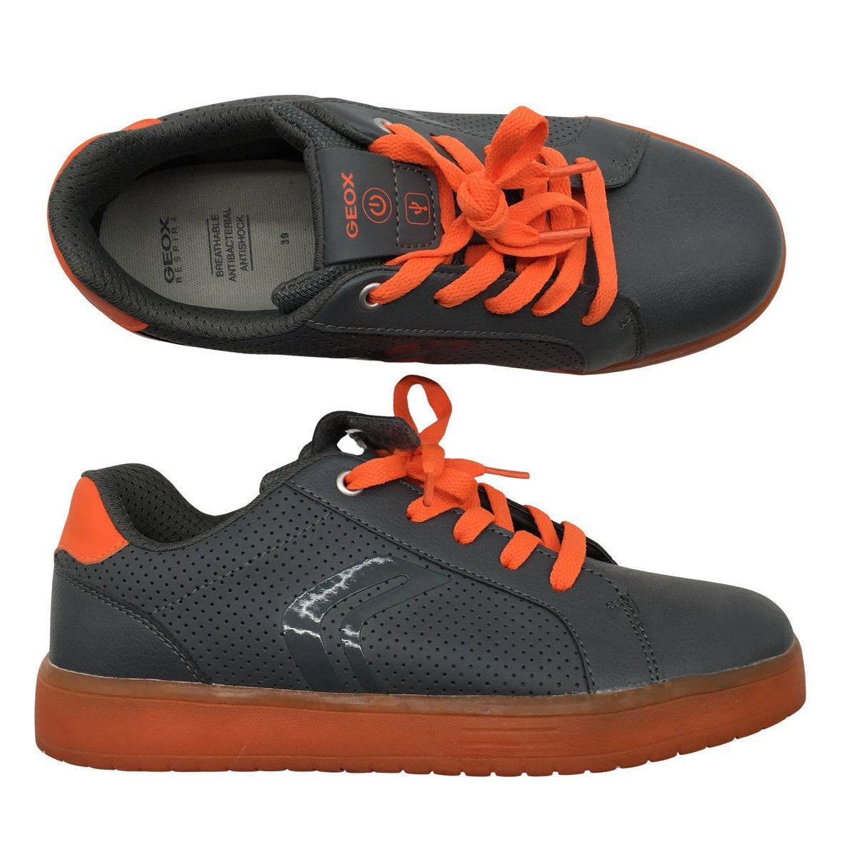 Unisex Geox - Casual sneakers, size 39 - Gray (1)