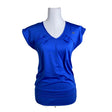 Unisex Adidas - Sports shirt, short sleeve, size 34 - Blue ()