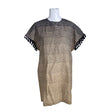 Unisex L'Altra Moda - Schiffon dress, size 38 - Beige ()