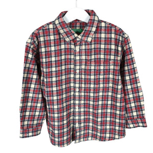 Unisex Benetton - Flannel shirt, size 98 - 104 - Beige (1)