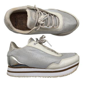 Unisex Woden - Casual sneakers, size 38 - Silver (1)