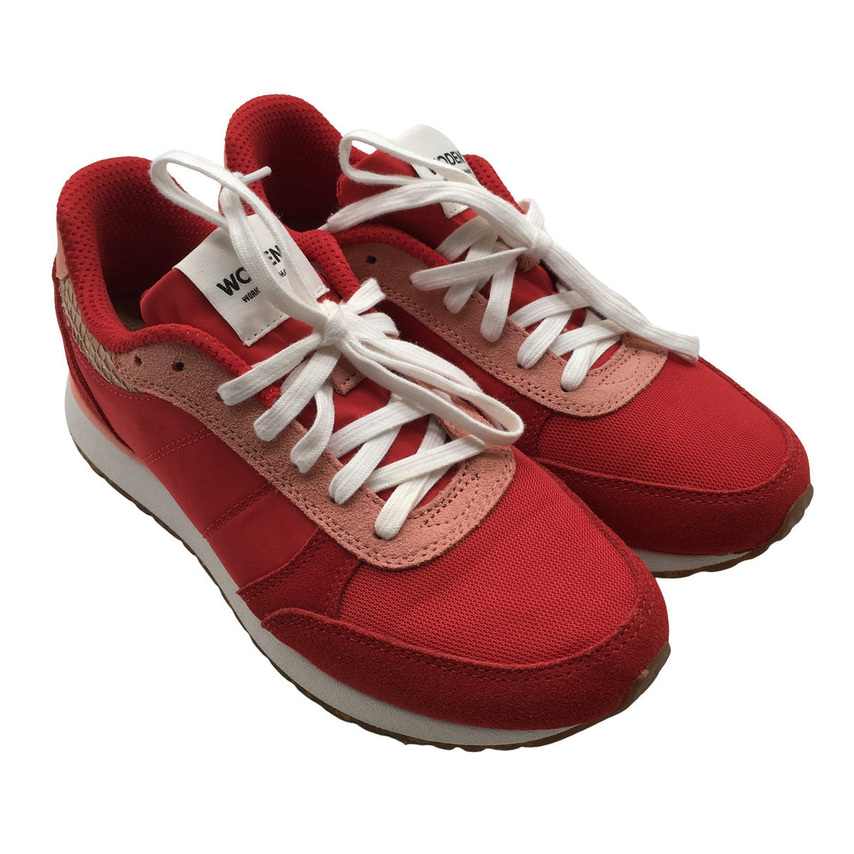 Unisex Woden - Casual sneakers, size 38 - Red (2)