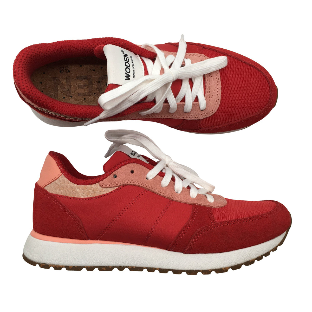 Unisex Woden - Casual sneakers, size 38 - Red (1)