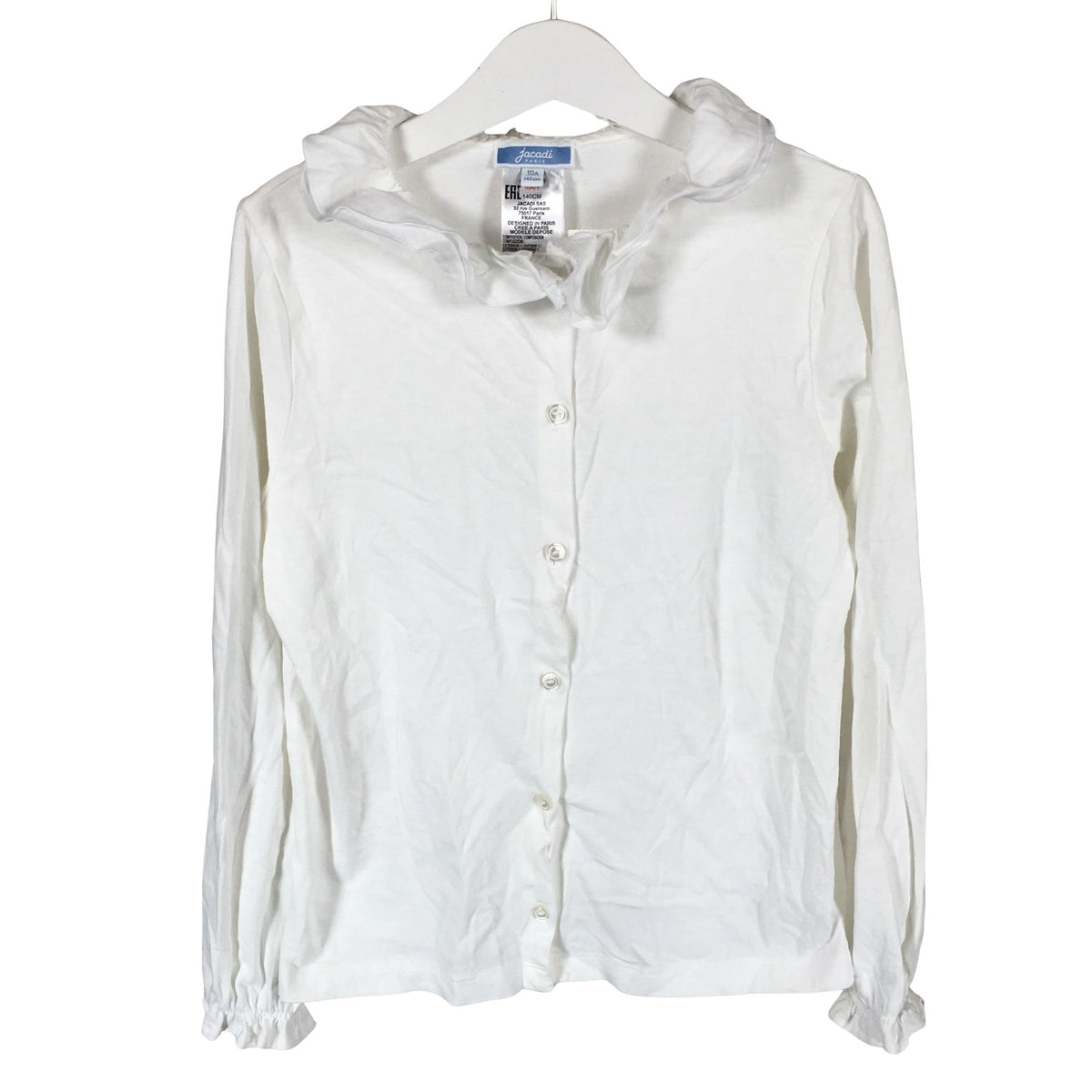 Unisex Jacadi - Tricot shirt, size 134 - 140 - White (1)