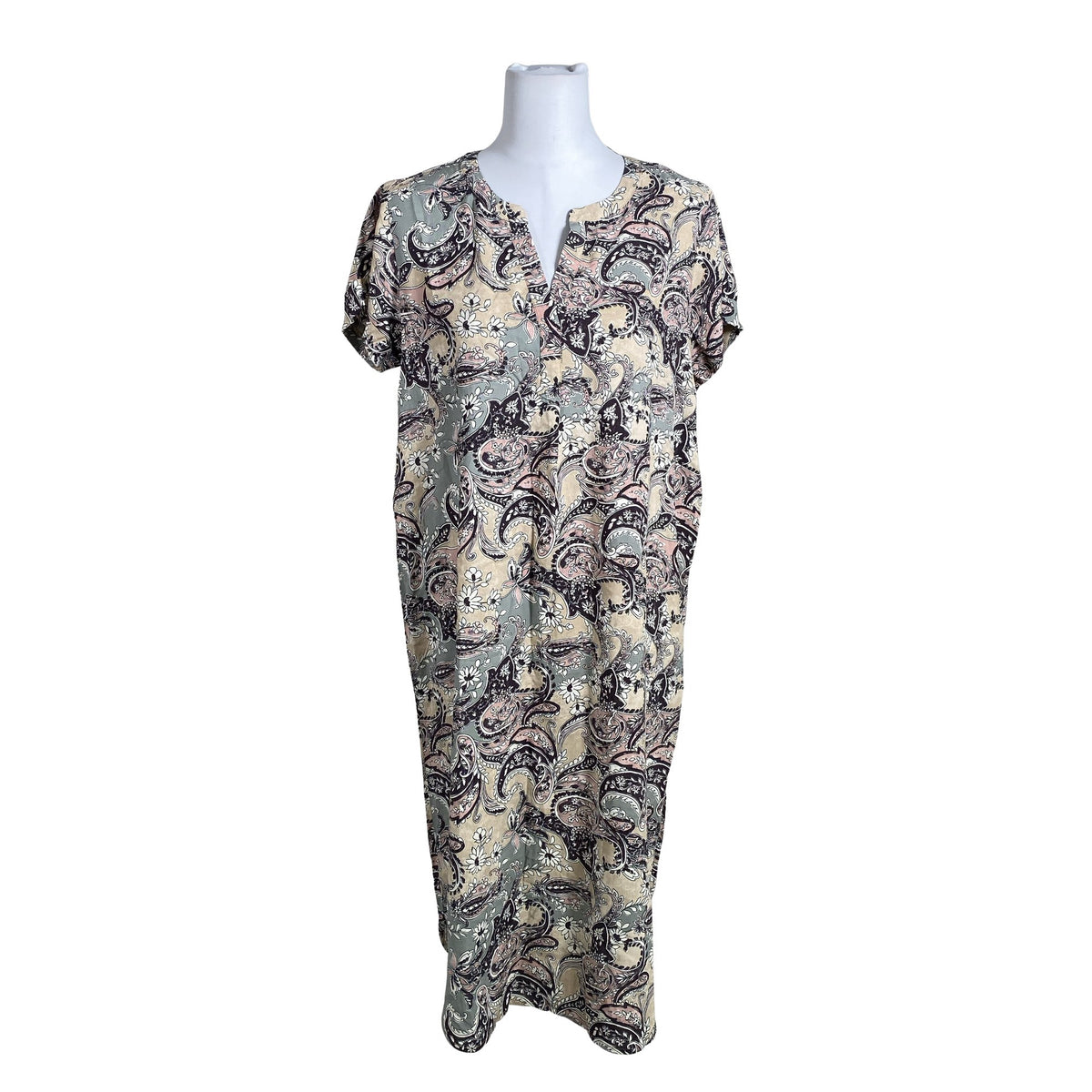 Unisex Soyaconcept - Schiffon dress, size 38 - Beige (1)