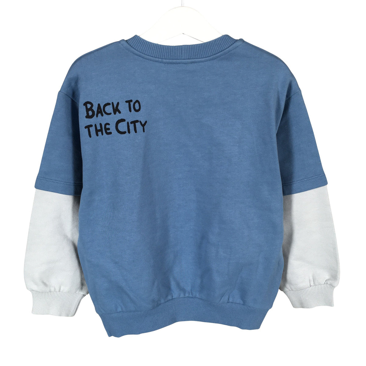 Unisex Benetton - Sweatshirt, size 104 - 110 - Light blue (2)