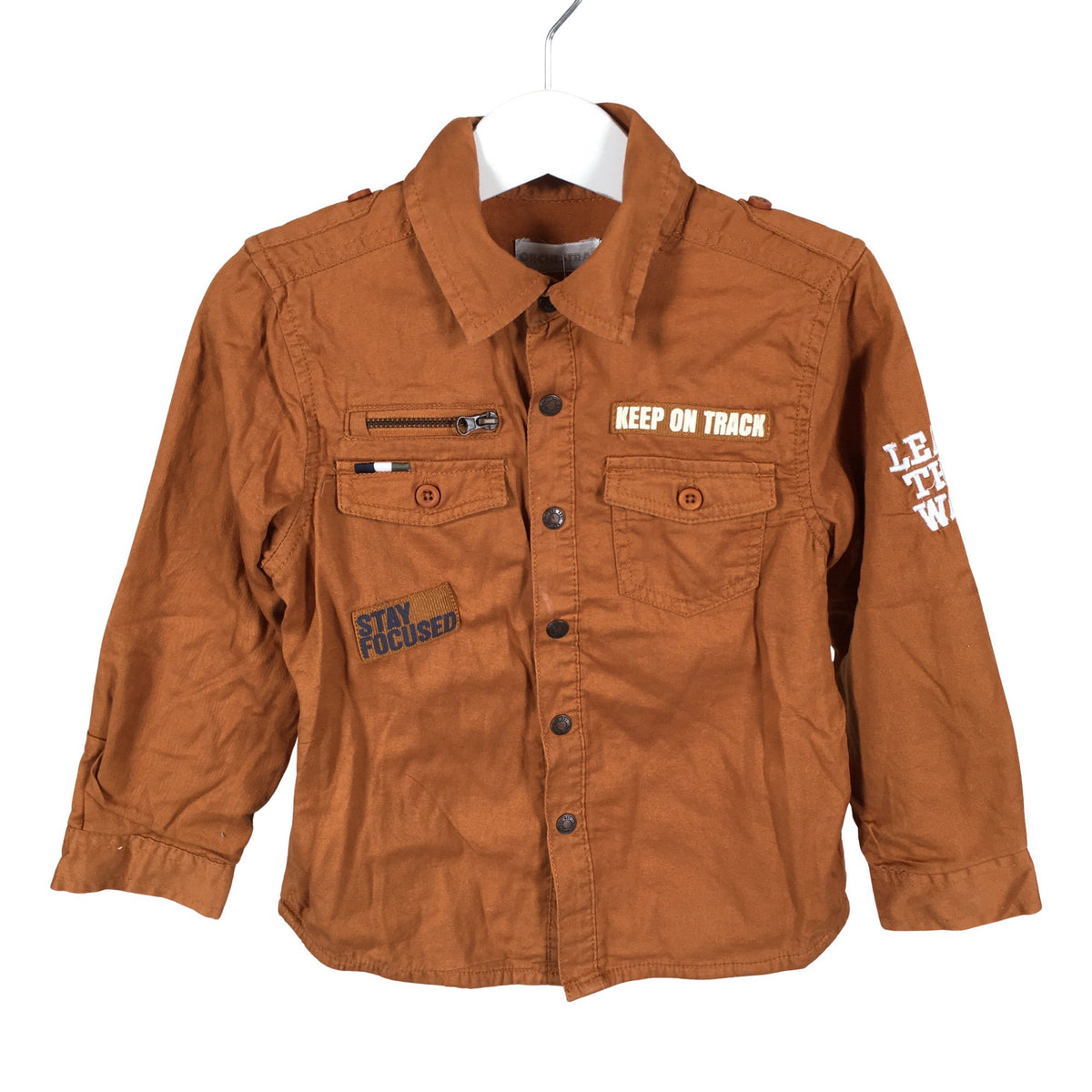 Unisex Orchestra - Collared shirt, size 98 - 104 - Brown (1)