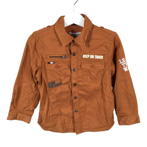 Unisex Orchestra - Collared shirt, size 98 - 104 - Brown (1)
