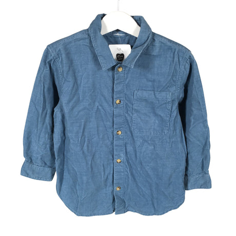 Unisex Lindex - Collared shirt, size 92 - 98 - Light blue ()