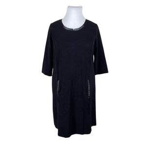 Unisex Taifun - Tricot dress, size 44 - Black (1)