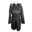 Unisex Cortefiel - Leather jacket, size 38 - Brown ()