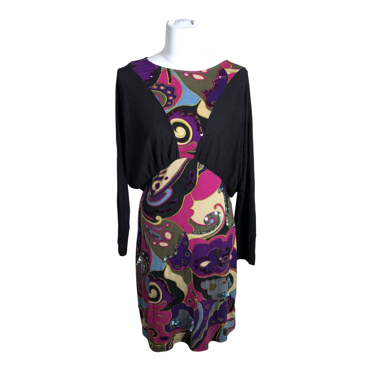 Unisex Derhy - Tricot dress, size 38 - Gray (1)