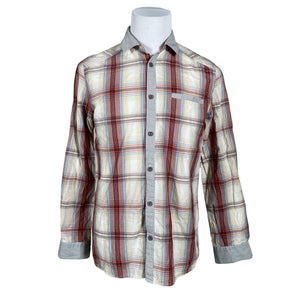 Unisex Red Collar Project - Collared shirt, size M - Beige (1)