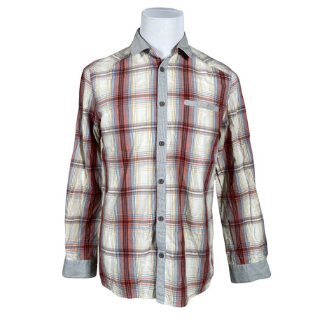 Unisex Red Collar Project - Collared shirt, size M - Beige ()