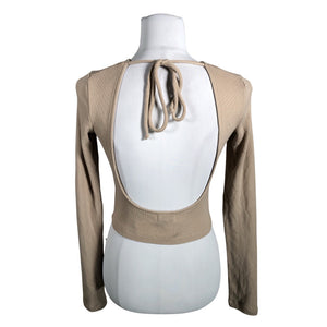 Unisex Na-KD - Tricot shirt, size 34 - Beige (2)