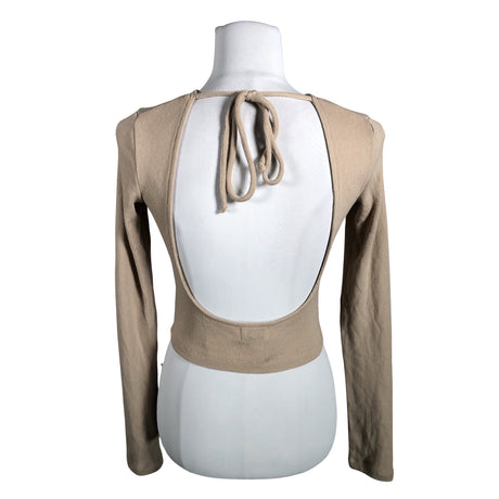 Unisex Na-KD - Tricot shirt, size 34 - Beige (2)