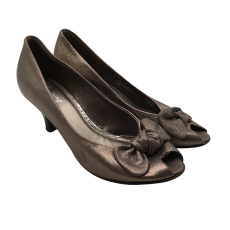 Unisex Gabor - Open toe high heel shoes, size 37 - Gray (2)