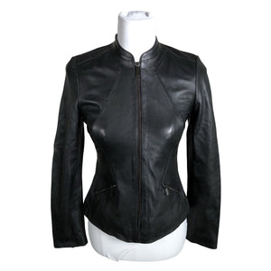Unisex Karen Millen - Leather jacket, size 36 - Black (1)