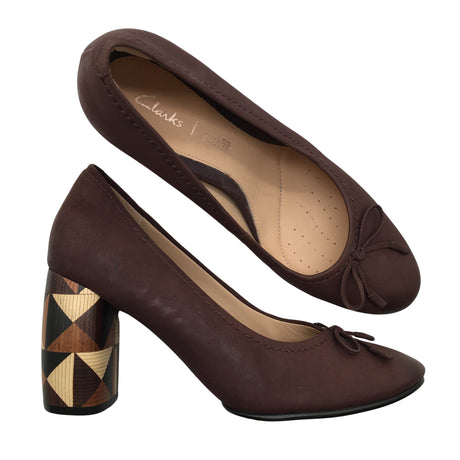 Unisex Clarks - High heels, size 38 - Violet ()