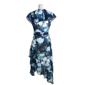 Unisex Awama - Schiffon dress, size 38 - Blue (2)