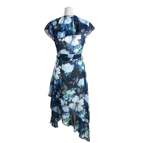 Unisex Awama - Schiffon dress, size 38 - Blue (2)