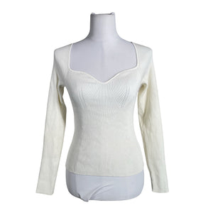 Unisex Na-KD - Tricot shirt, size 38 - White (1)