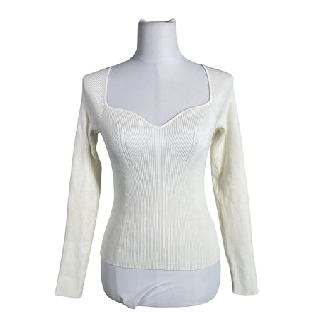 Unisex Na-KD - Tricot shirt, size 38 - White ()