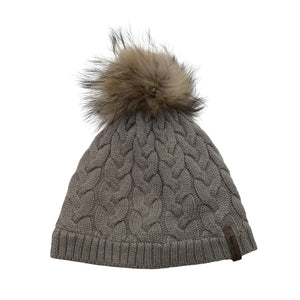 Unisex Lenne - Winter beanie, size 54 - 56 cm - Beige (1)