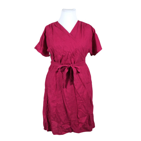 Unisex Linen Feels - Dress, size 42 - Pink ()