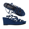 Unisex Tamaris - Wedge sandals, size 37 - Blue ()