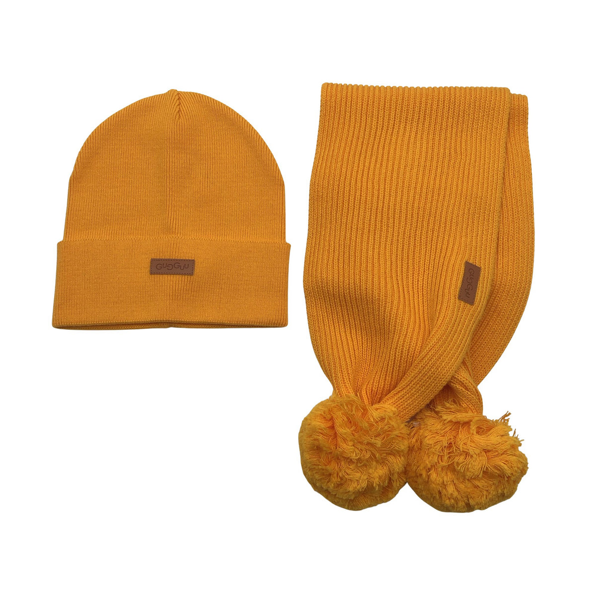Unisex Gugguu - Winter beanie, size 52 - 54 cm - Orange (1)