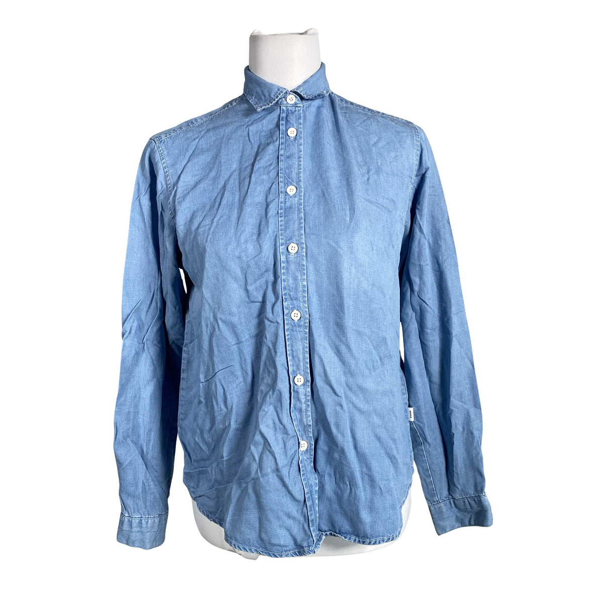 Unisex Makia - Collared shirt, size 36 - Light blue (1)
