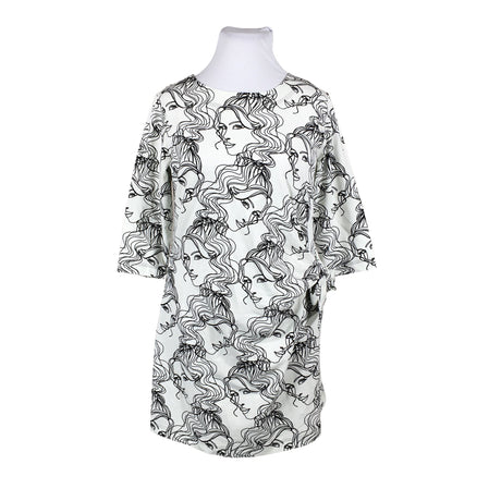 Unisex Ommellinen - Tricot dress, size 42 - White ()