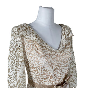Unisex Carla Ruiz - Party dress, size 38 - Beige (3)