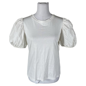 Unisex MAUD - Tricot shirt, size 40 - White (1)