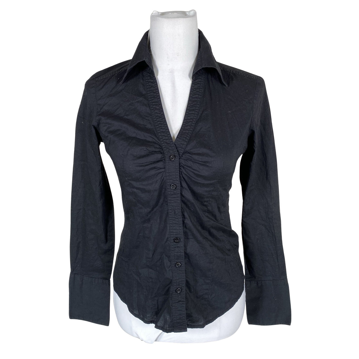Unisex Esprit - Collared shirt, size 34 - Black (1)