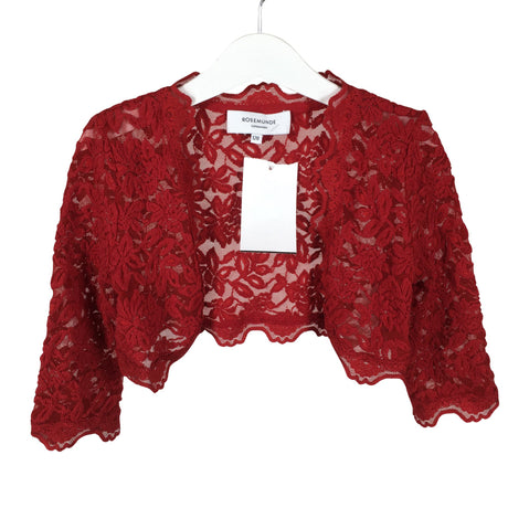 Unisex Rosemunde - Evening bolero jacket, size 122 - 128 - Red ()