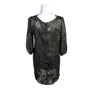 Unisex Sand - Schiffon dress, size 36 - Green (2)