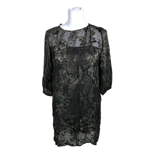 Unisex Sand - Schiffon dress, size 36 - Green (1)