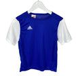 Unisex Adidas - Sports shirt, short sleeve, size 146 - 152 - Blue ()
