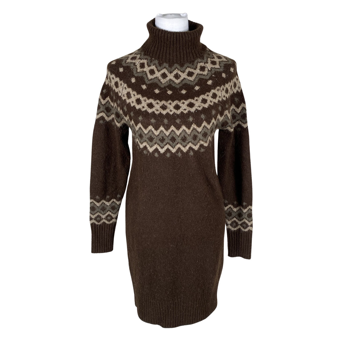 Unisex Free Quent - Knit dress, size 34 - Brown (1)