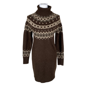 Unisex Free Quent - Knit dress, size 34 - Brown (1)
