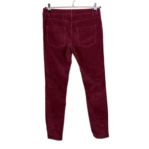 Unisex Your Face - Velvet pants, size 36 - Wine red (2)