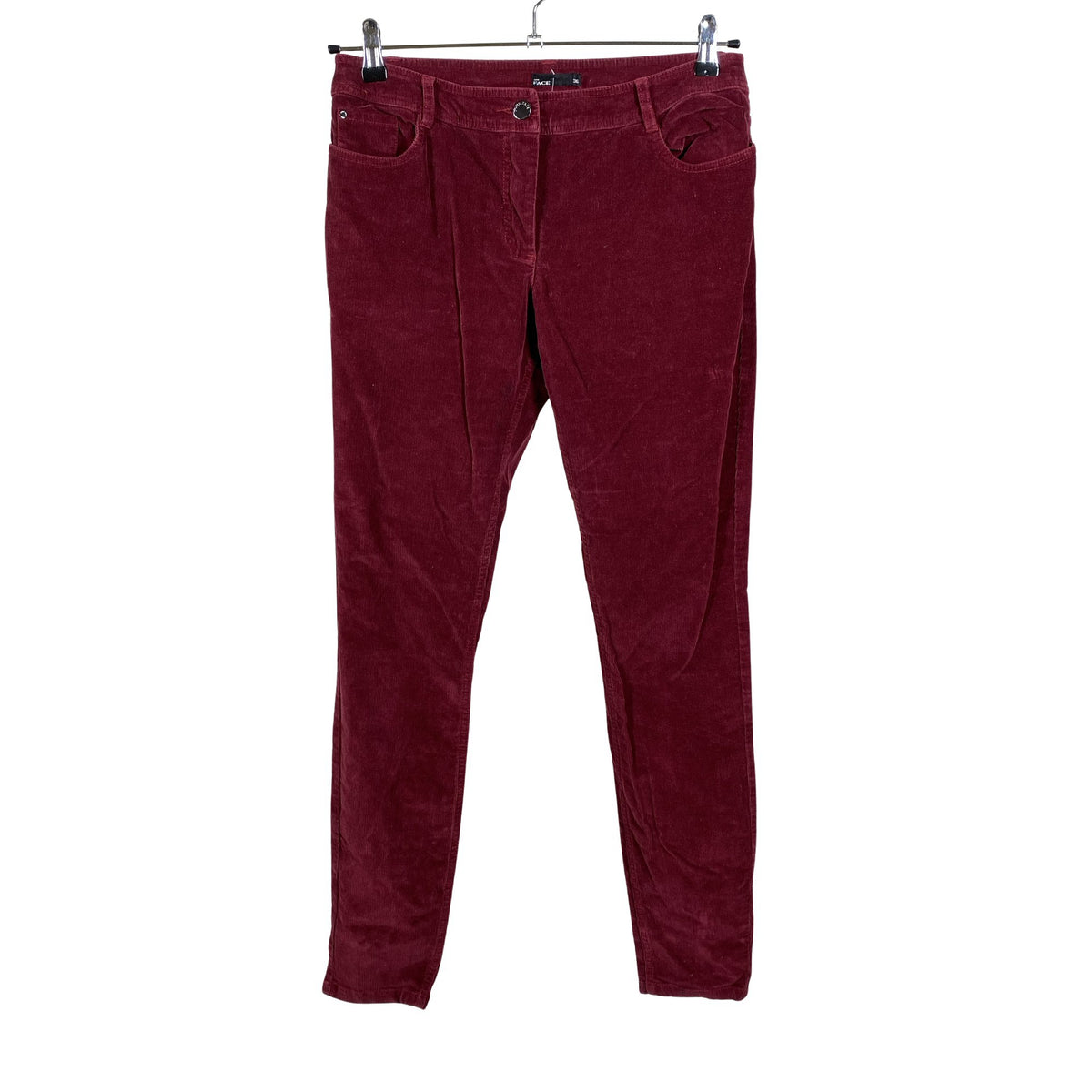 Unisex Your Face - Velvet pants, size 36 - Wine red (1)