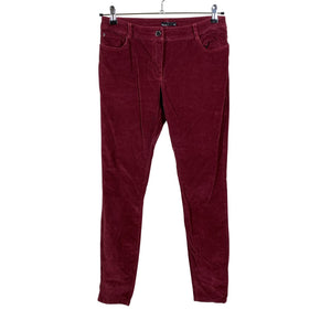 Unisex Your Face - Velvet pants, size 36 - Wine red (1)